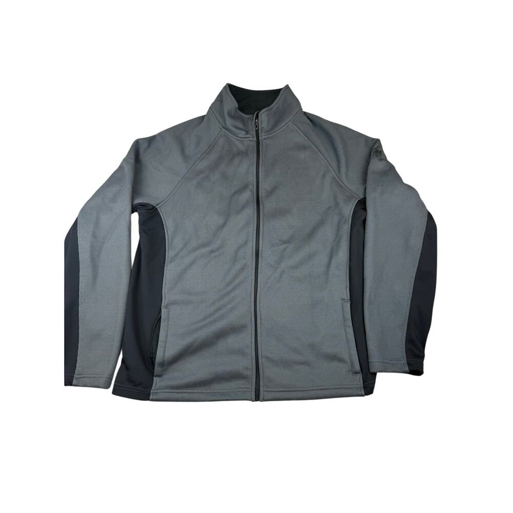 Spyder Full Zip Fleece Jacket Womens Gray Black XL